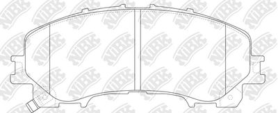 PN2808 NiBK Комплект тормозных колодок, дисковый тормоз