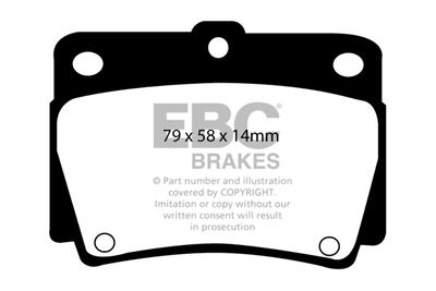 DP61228 EBC Brakes Комплект тормозных колодок, дисковый тормоз