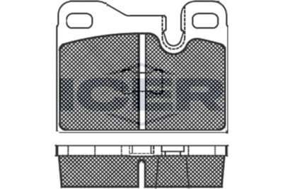 180645 ICER Комплект тормозных колодок, дисковый тормоз