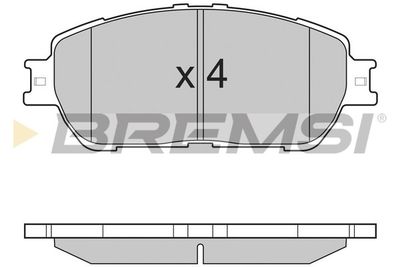 BP3209 BREMSI Комплект тормозных колодок, дисковый тормоз