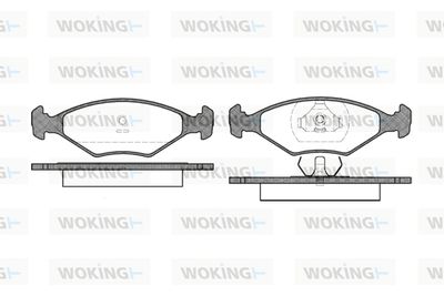 P201300 WOKING Комплект тормозных колодок, дисковый тормоз