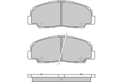 120639 E.T.F. Комплект тормозных колодок, дисковый тормоз