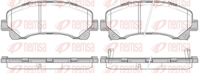 140700 REMSA Комплект тормозных колодок, дисковый тормоз