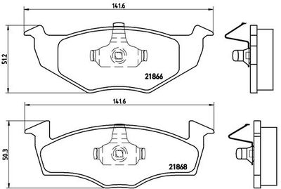 P85031 BREMBO Комплект тормозных колодок, дисковый тормоз