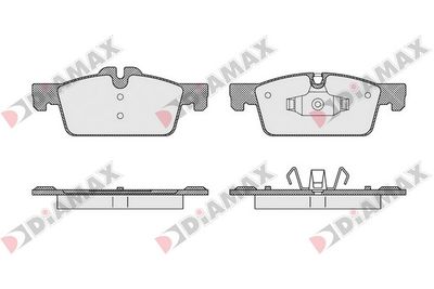 N09516 DIAMAX Комплект тормозных колодок, дисковый тормоз
