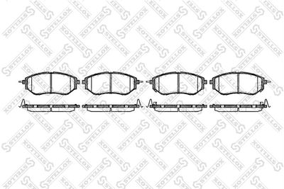 1148002SX STELLOX Комплект тормозных колодок, дисковый тормоз