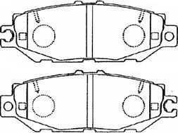 A2N058 AISIN Комплект тормозных колодок, дисковый тормоз