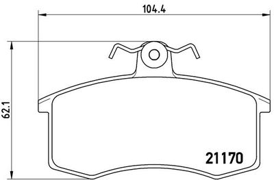 P41003 BREMBO Комплект тормозных колодок, дисковый тормоз