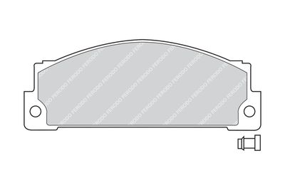 FDB264 FERODO Комплект тормозных колодок, дисковый тормоз