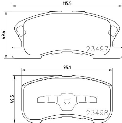 8DB355029371 HELLA Комплект тормозных колодок, дисковый тормоз