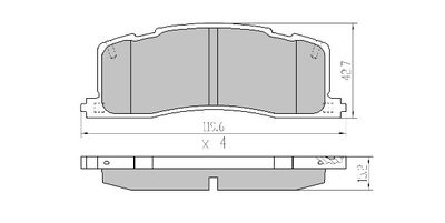 FBP0024 FREMAX Комплект тормозных колодок, дисковый тормоз