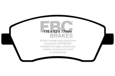 DP41485R EBC Brakes Комплект тормозных колодок, дисковый тормоз