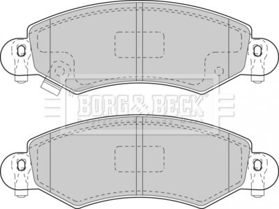 BBP1713 BORG & BECK Комплект тормозных колодок, дисковый тормоз