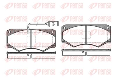 004752 REMSA Комплект тормозных колодок, дисковый тормоз