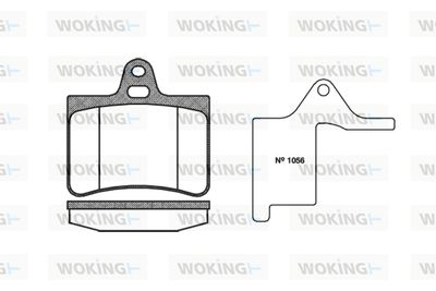 P930300 WOKING Комплект тормозных колодок, дисковый тормоз