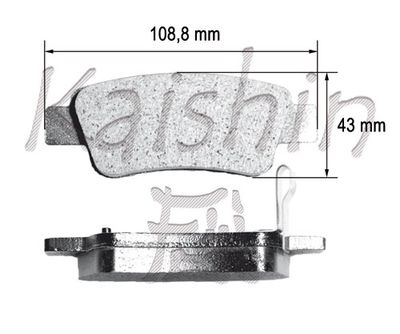 FK5159 KAISHIN Комплект тормозных колодок, дисковый тормоз