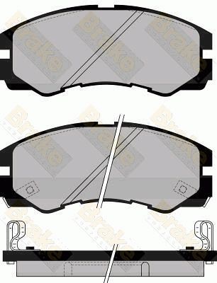 PA1030 Brake ENGINEERING Комплект тормозных колодок, дисковый тормоз