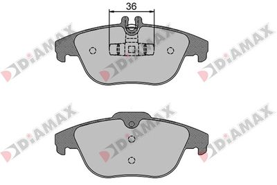 N09110 DIAMAX Комплект тормозных колодок, дисковый тормоз