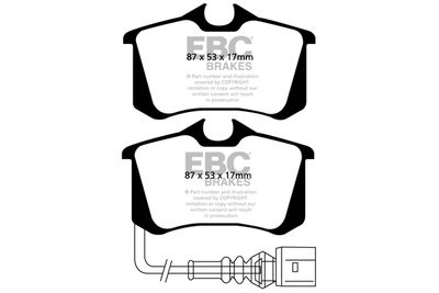 DP21497 EBC Brakes Комплект тормозных колодок, дисковый тормоз