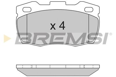 BP2717 BREMSI Комплект тормозных колодок, дисковый тормоз