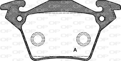 BPA071700 OPEN PARTS Комплект тормозных колодок, дисковый тормоз