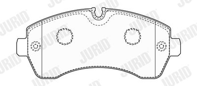 573761J JURID Комплект тормозных колодок, дисковый тормоз