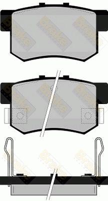 PA738 Brake ENGINEERING Комплект тормозных колодок, дисковый тормоз