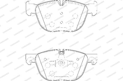 WBP24170A WAGNER Комплект тормозных колодок, дисковый тормоз