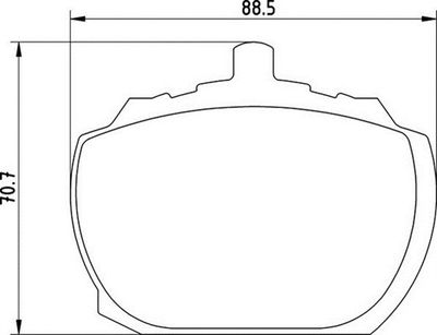 363710200571 MAGNETI MARELLI Комплект тормозных колодок, дисковый тормоз