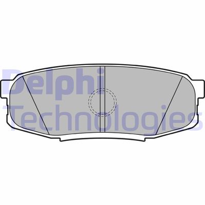 LP2154 DELPHI Комплект тормозных колодок, дисковый тормоз