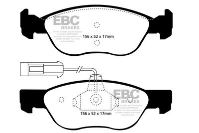 DP10602 EBC Brakes Комплект тормозных колодок, дисковый тормоз