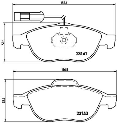 FK20308 KAISHIN Комплект тормозных колодок, дисковый тормоз