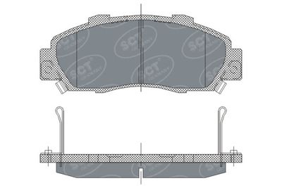 SP253PR SCT - MANNOL Комплект тормозных колодок, дисковый тормоз