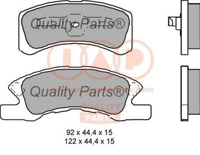 70403110 IAP QUALITY PARTS Комплект тормозных колодок, дисковый тормоз