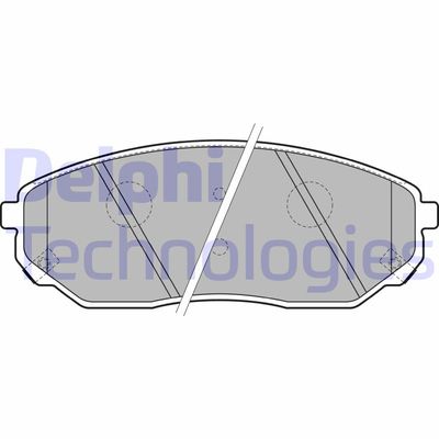 LP1849 DELPHI Комплект тормозных колодок, дисковый тормоз