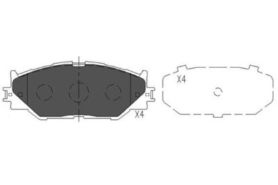 KBP9094 KAVO PARTS Комплект тормозных колодок, дисковый тормоз