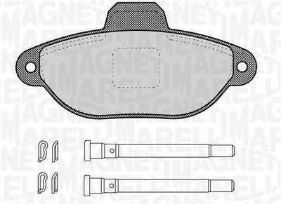 363916060456 MAGNETI MARELLI Комплект тормозных колодок, дисковый тормоз