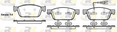 2144001 ROADHOUSE Комплект тормозных колодок, дисковый тормоз