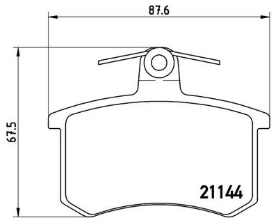 P85013 BREMBO Комплект тормозных колодок, дисковый тормоз