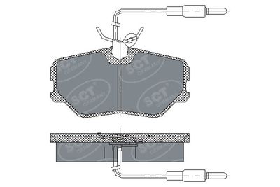 SP221PR SCT - MANNOL Комплект тормозных колодок, дисковый тормоз