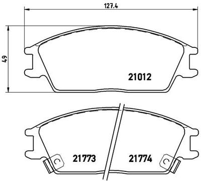 P30024 BREMBO Комплект тормозных колодок, дисковый тормоз