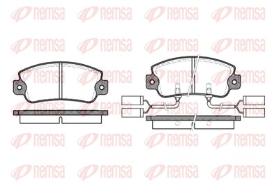 002522 REMSA Комплект тормозных колодок, дисковый тормоз