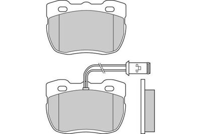 120518 E.T.F. Комплект тормозных колодок, дисковый тормоз