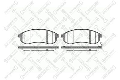 1140001SX STELLOX Комплект тормозных колодок, дисковый тормоз