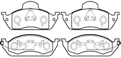 HP5235 HSB GOLD Комплект тормозных колодок, дисковый тормоз