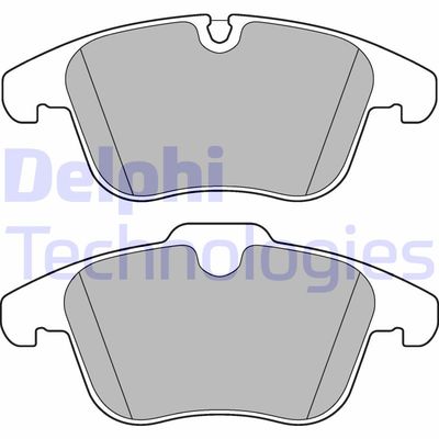 LP3180 DELPHI Комплект тормозных колодок, дисковый тормоз