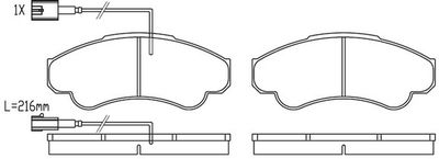 FP2323E FIT Комплект тормозных колодок, дисковый тормоз