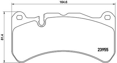 P50092 BREMBO Комплект тормозных колодок, дисковый тормоз