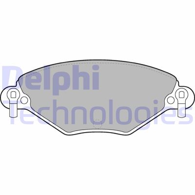 LP1654 DELPHI Комплект тормозных колодок, дисковый тормоз