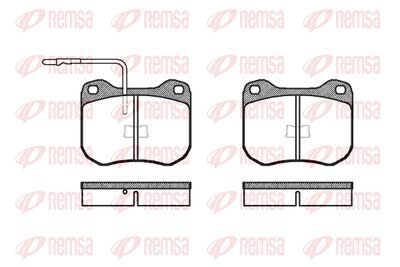 000102 REMSA Комплект тормозных колодок, дисковый тормоз